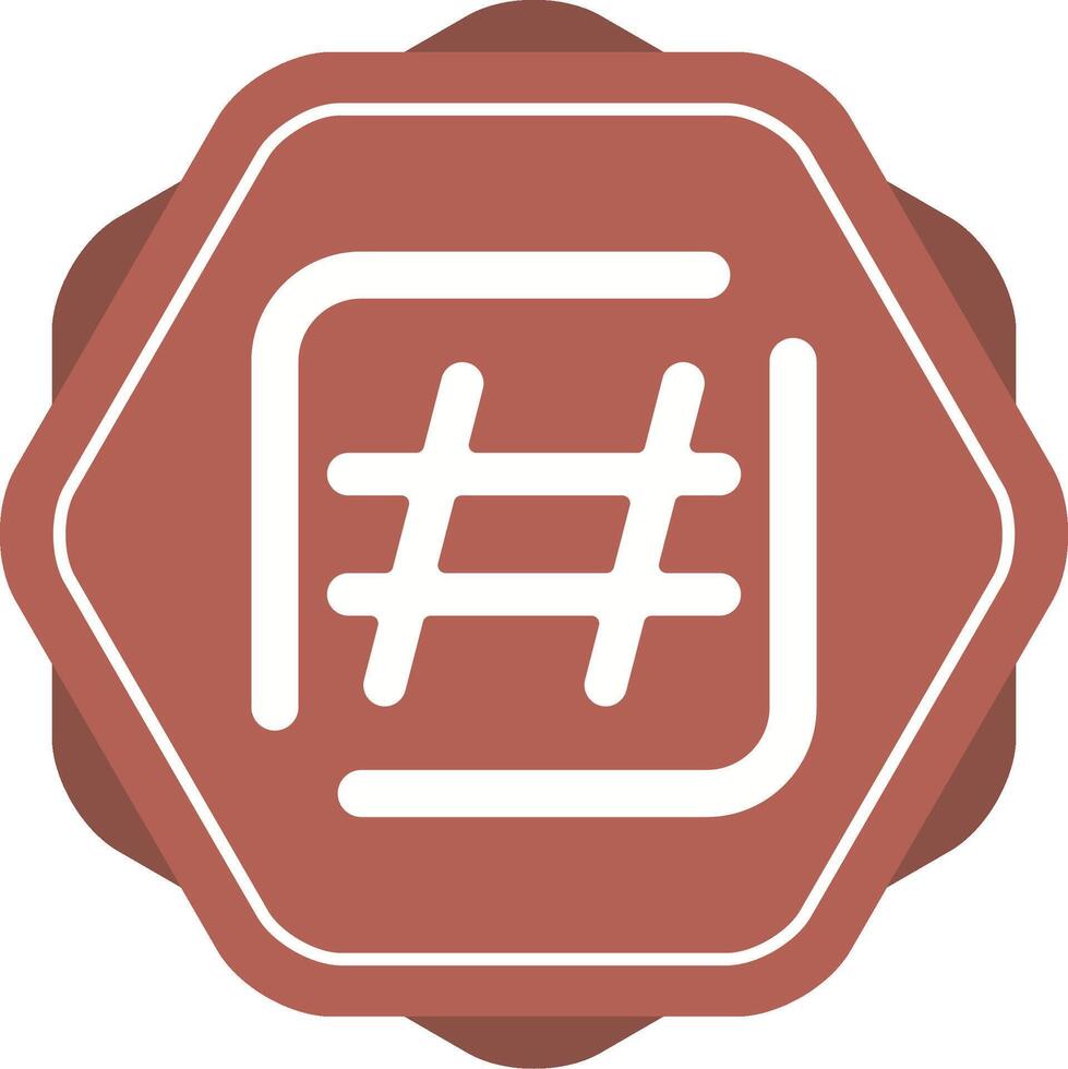 Hashtag Vector Icon