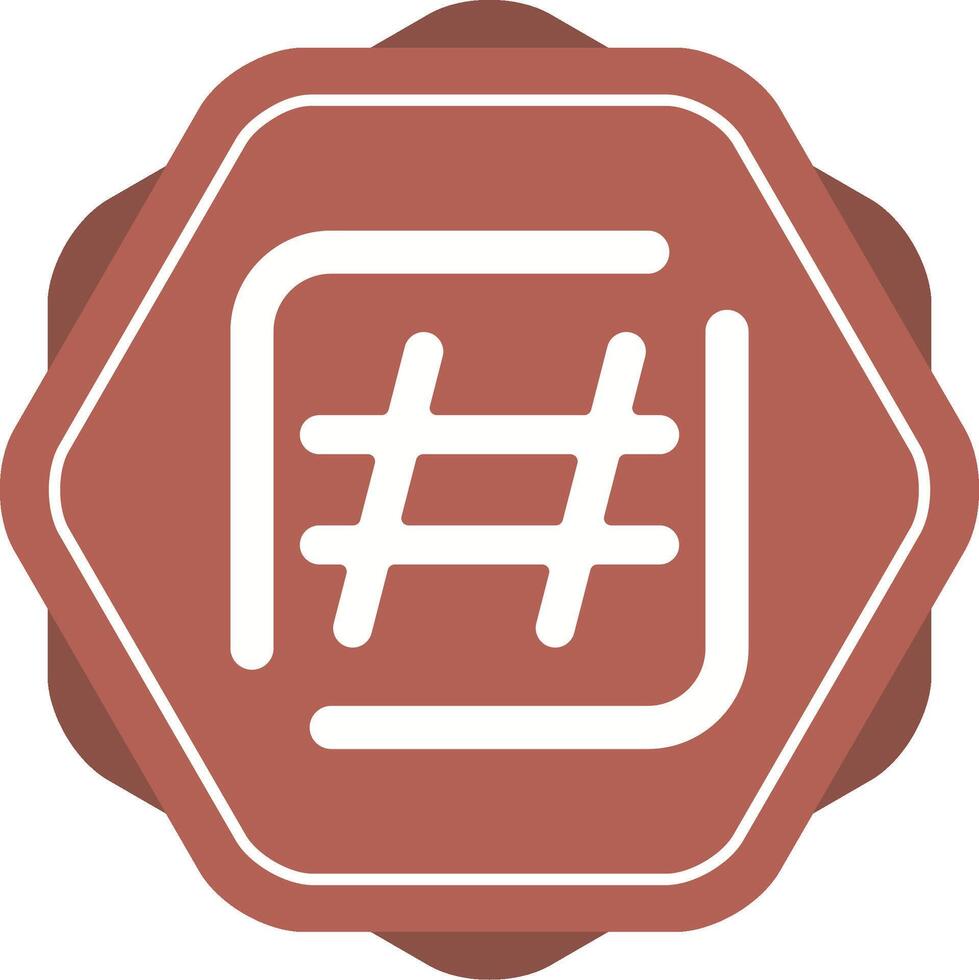 Hashtag Vector Icon