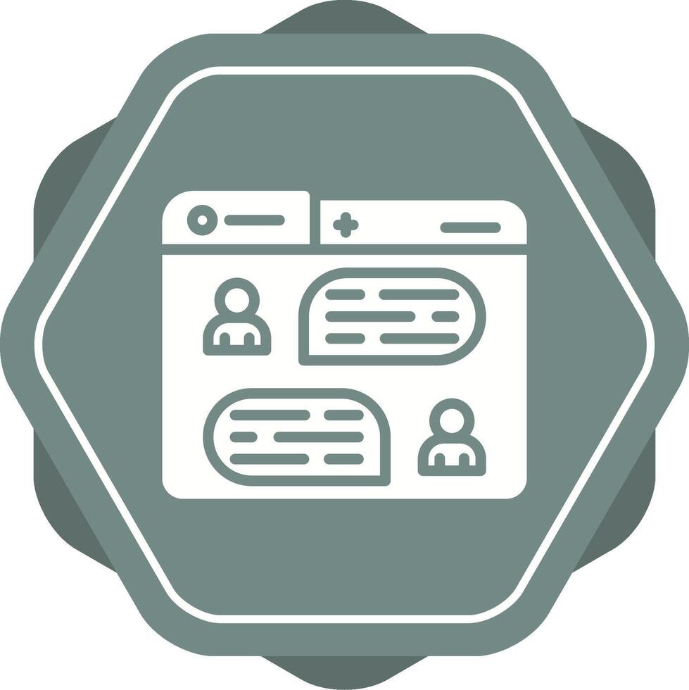 Messaging Vector Icon