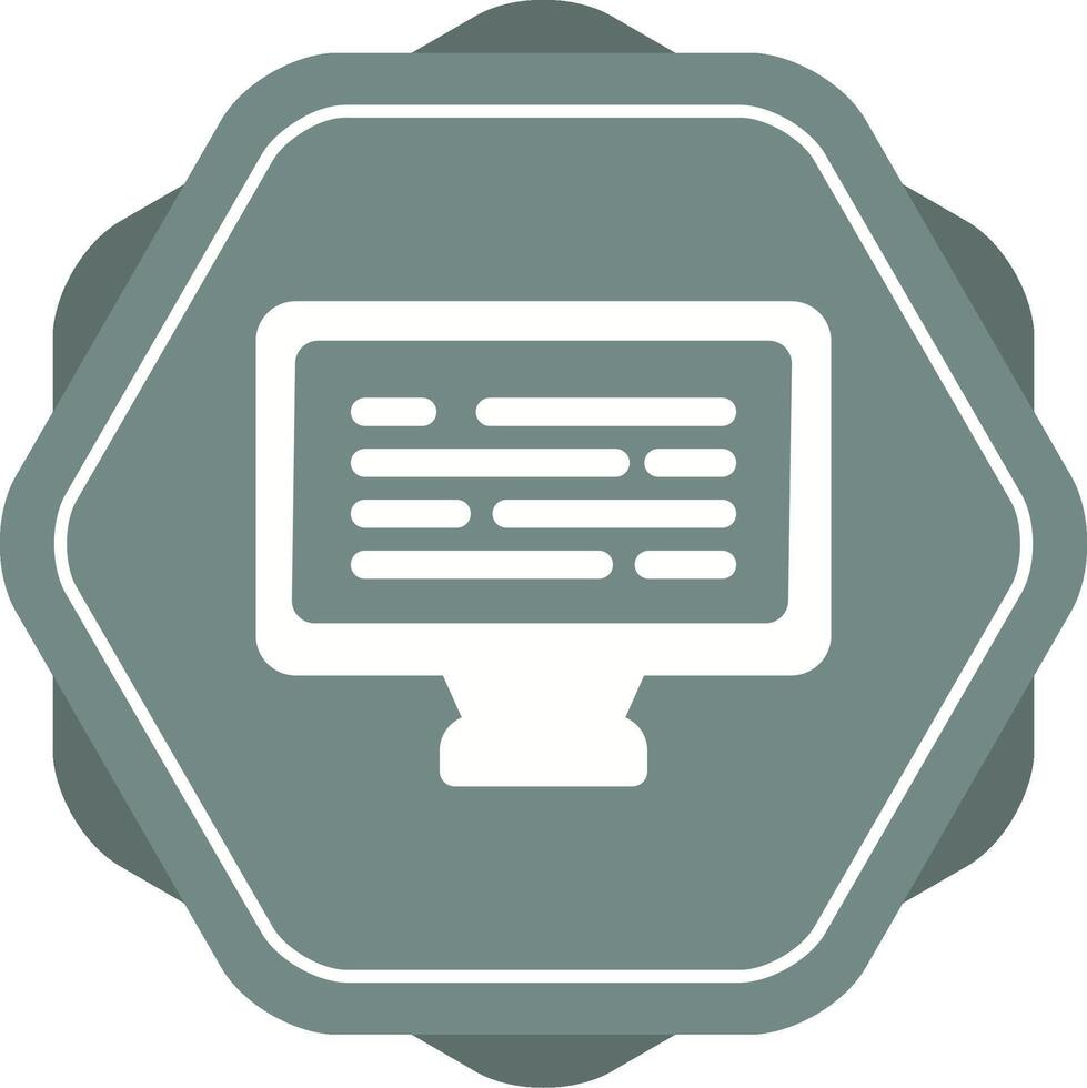 Desktop Computer Vector Icon