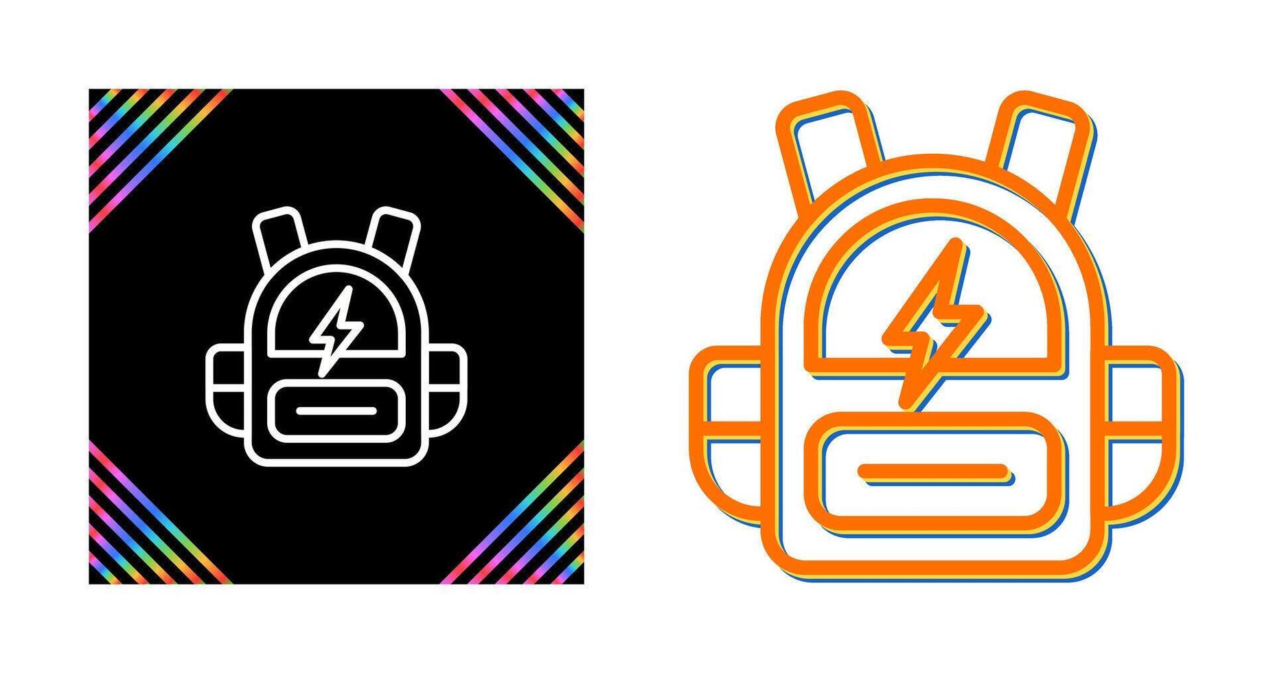 Smart Backpack Vector Icon