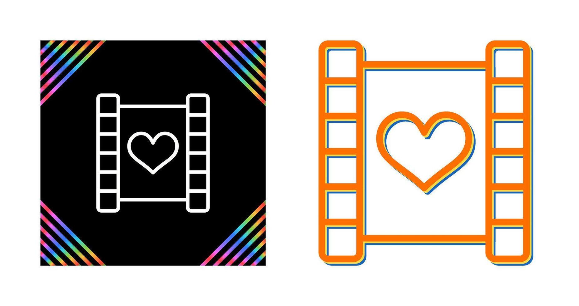 Love story movie Vector Icon