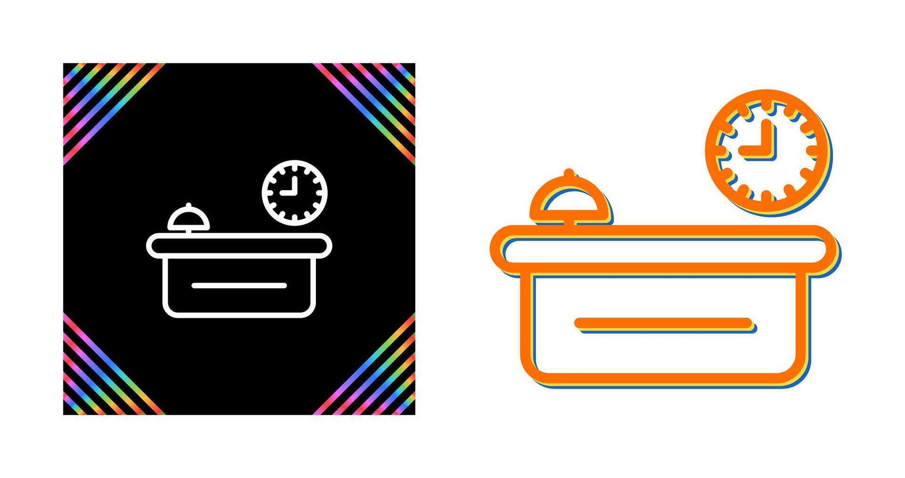 Customer Service Counter Vector Icon