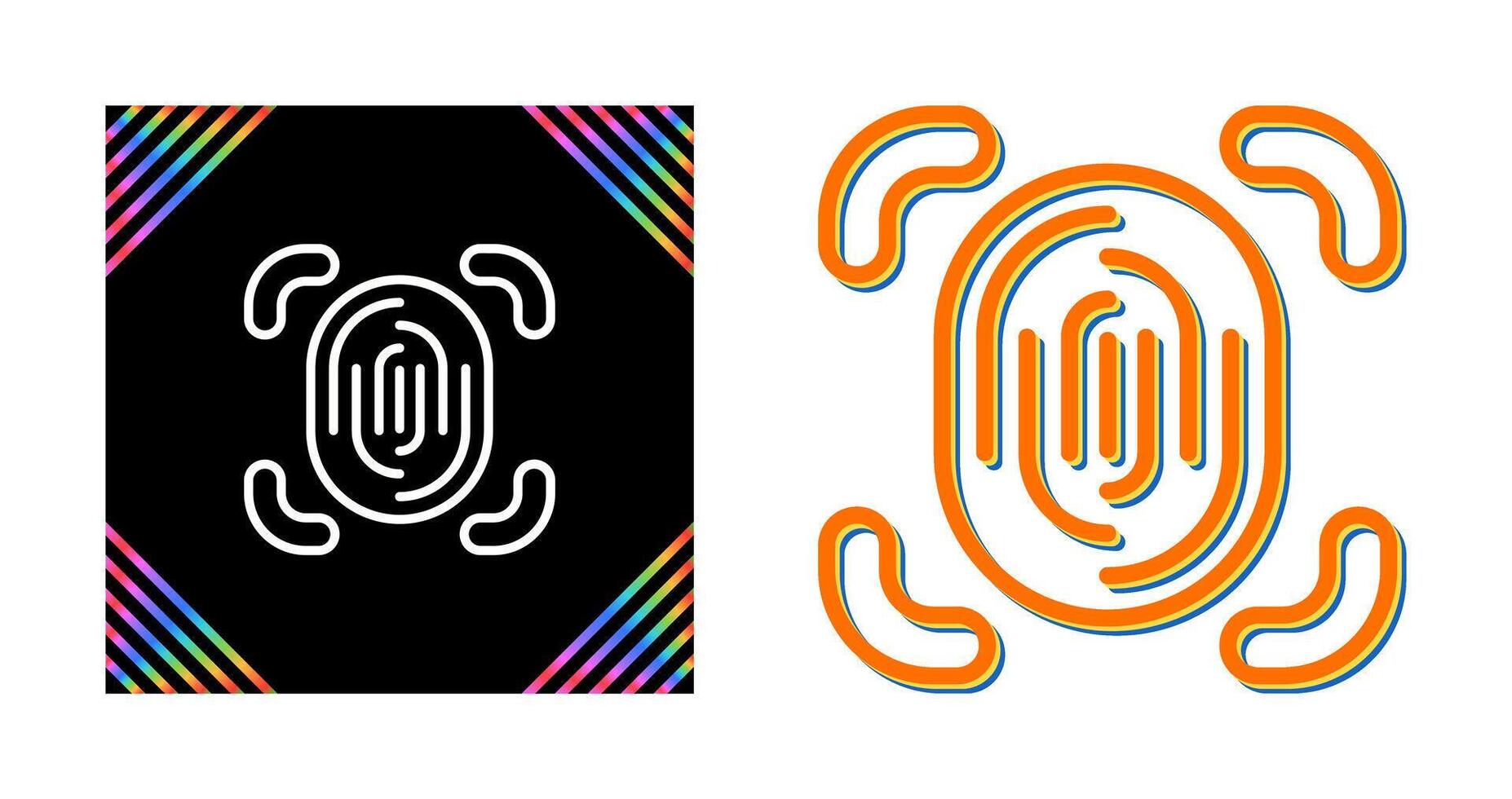 Fingerprint Scanner Vector Icon