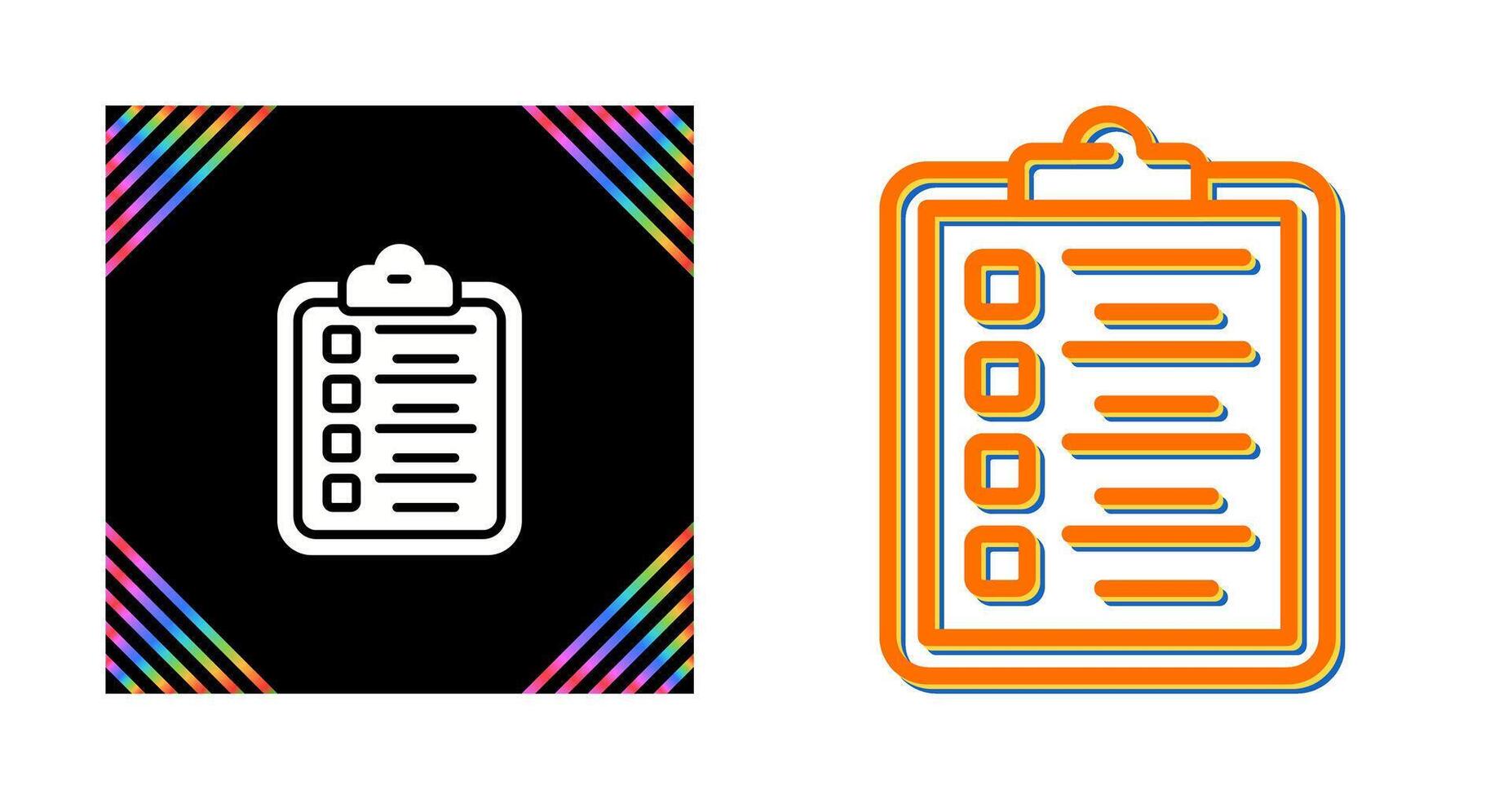 Clipboard Checklist Vector Icon