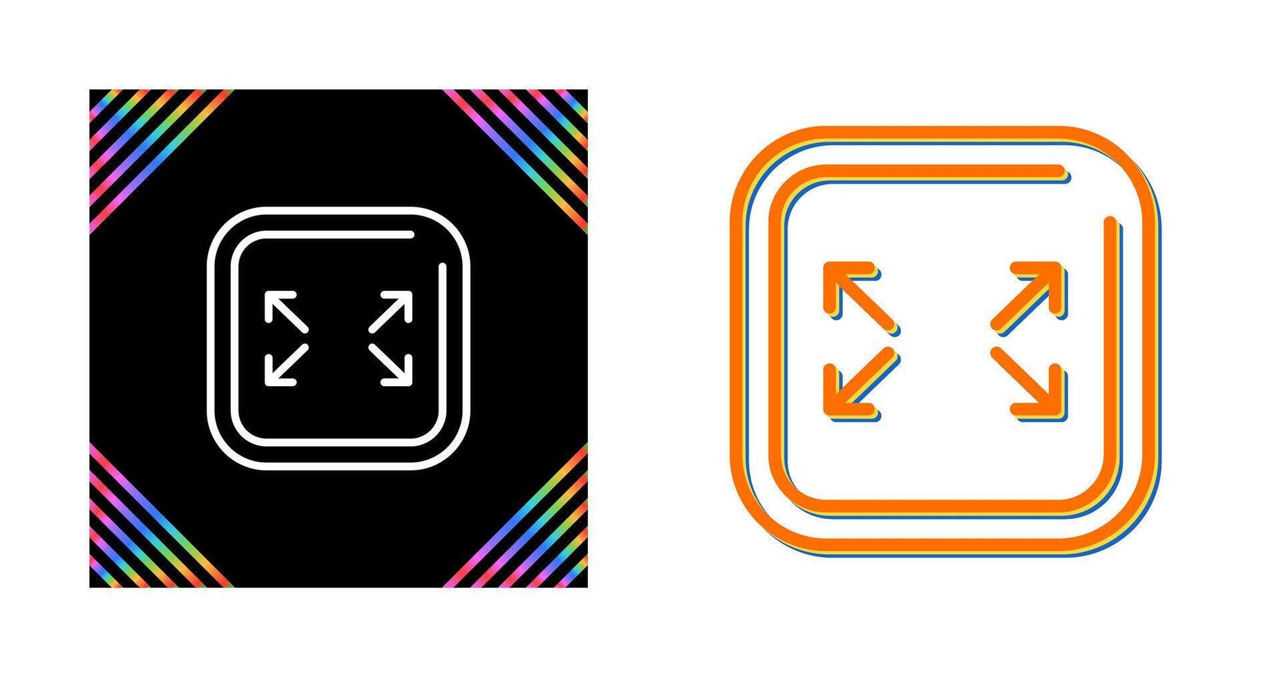 Fullscreen Square Vector Icon