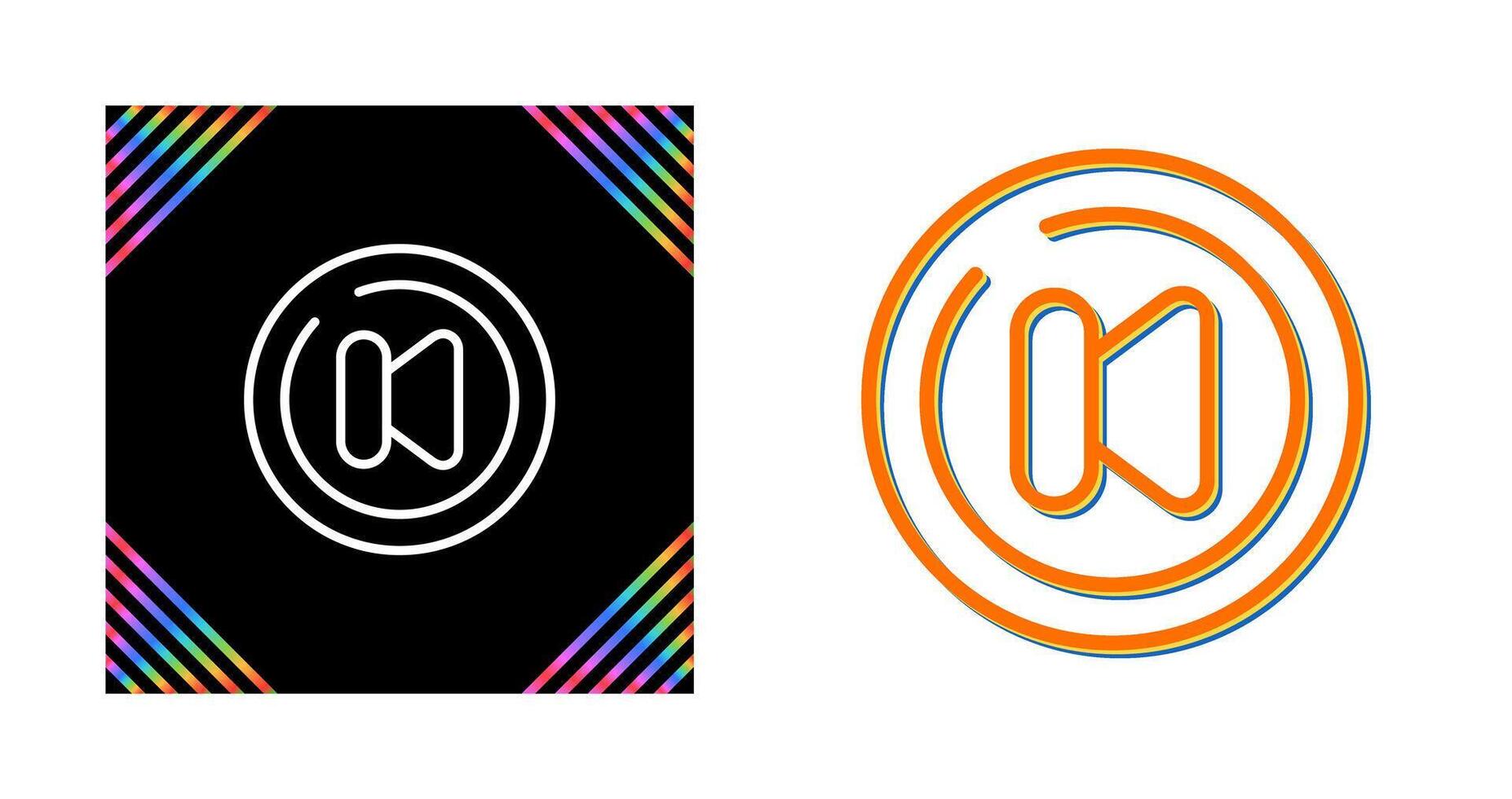 Video Previous Track Circl Vector Icon