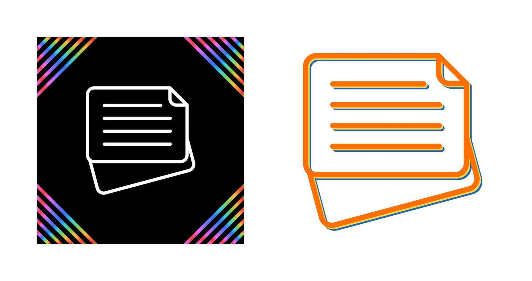 Sticky Note Vector Icon