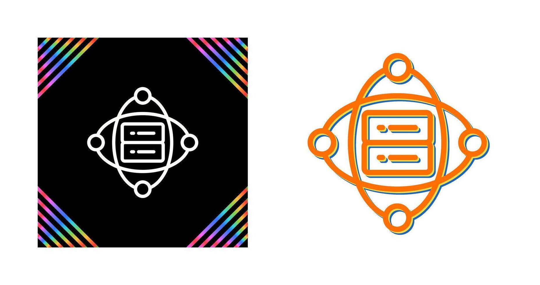 Cluster Server Vector Icon