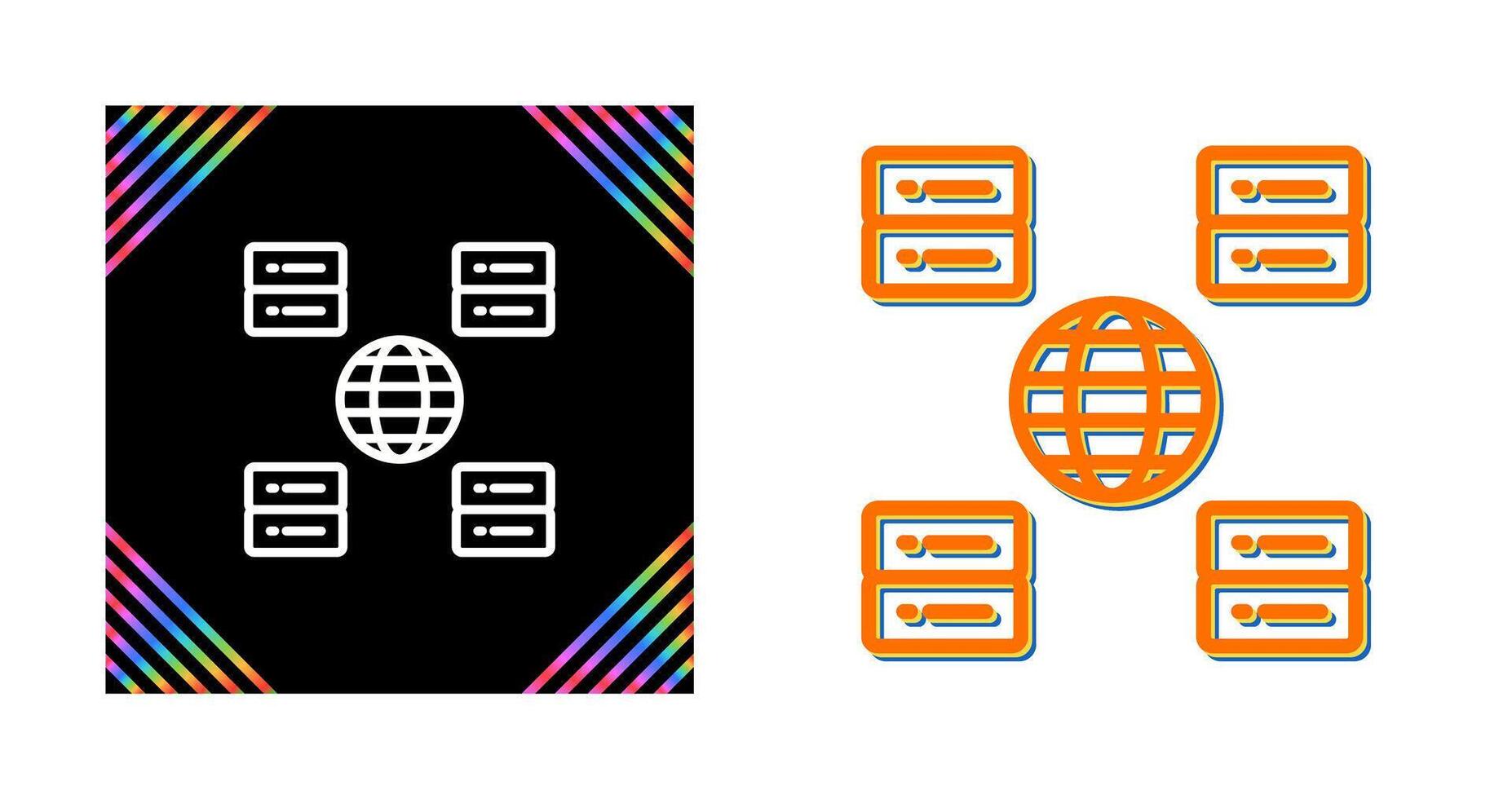 Content Delivery Network Vector Icon