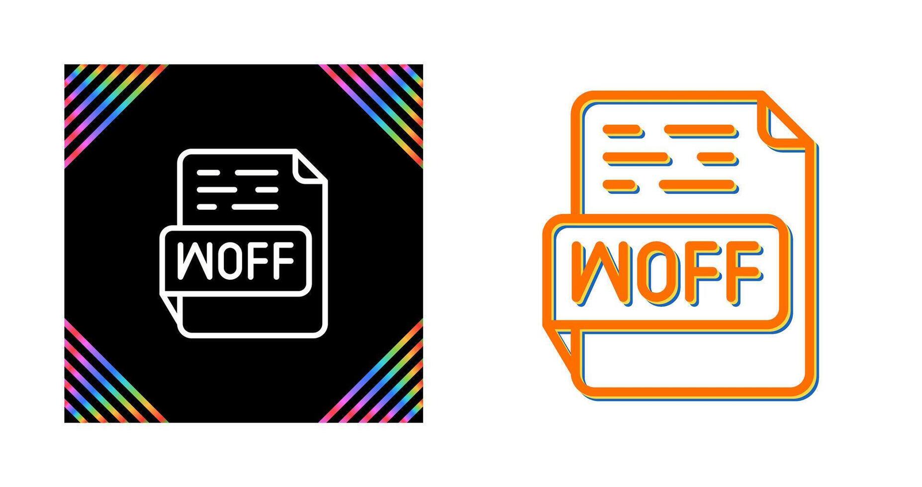 WOFF Vector Icon