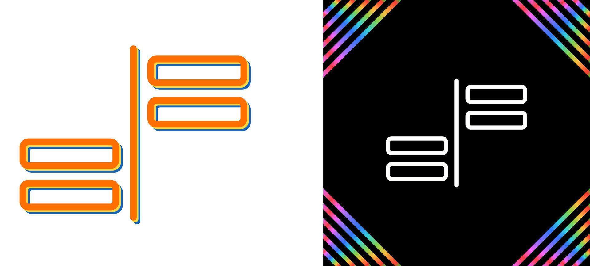 Horizontal Alignment Vector Icon