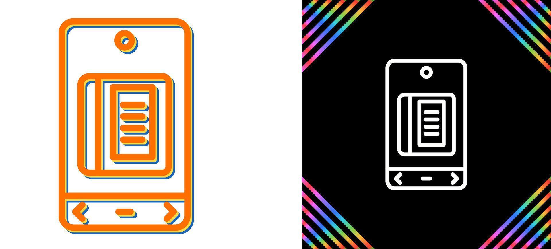 E Book Vector Icon