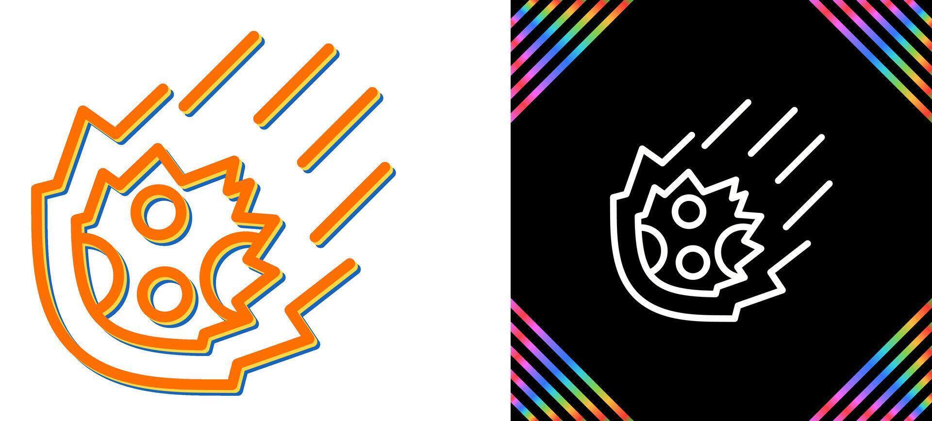 Meteor Vector Icon