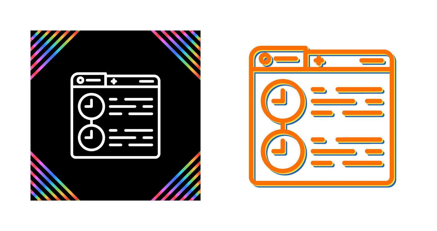 Timeline Vector Icon