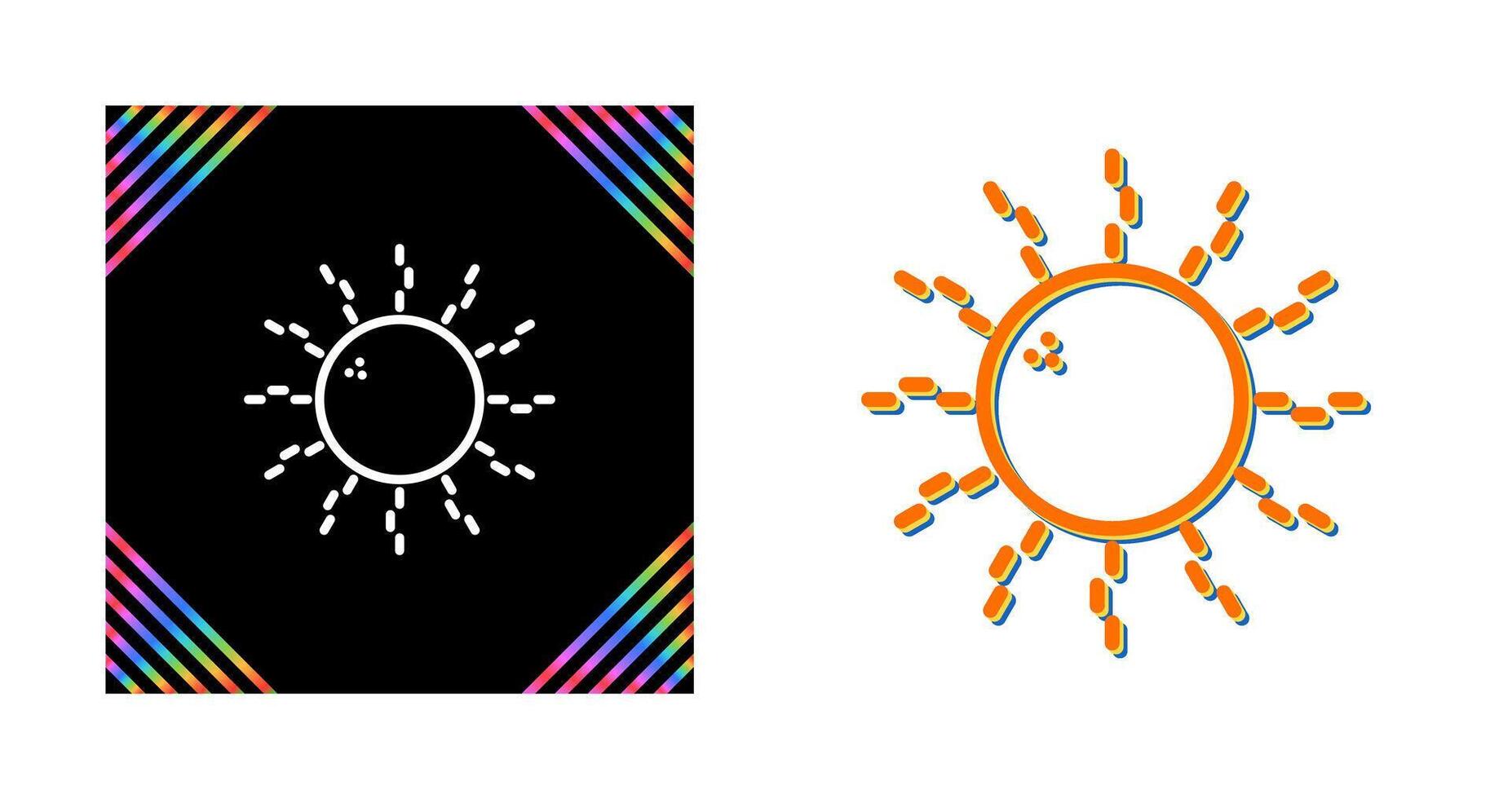 icono de vector de sol