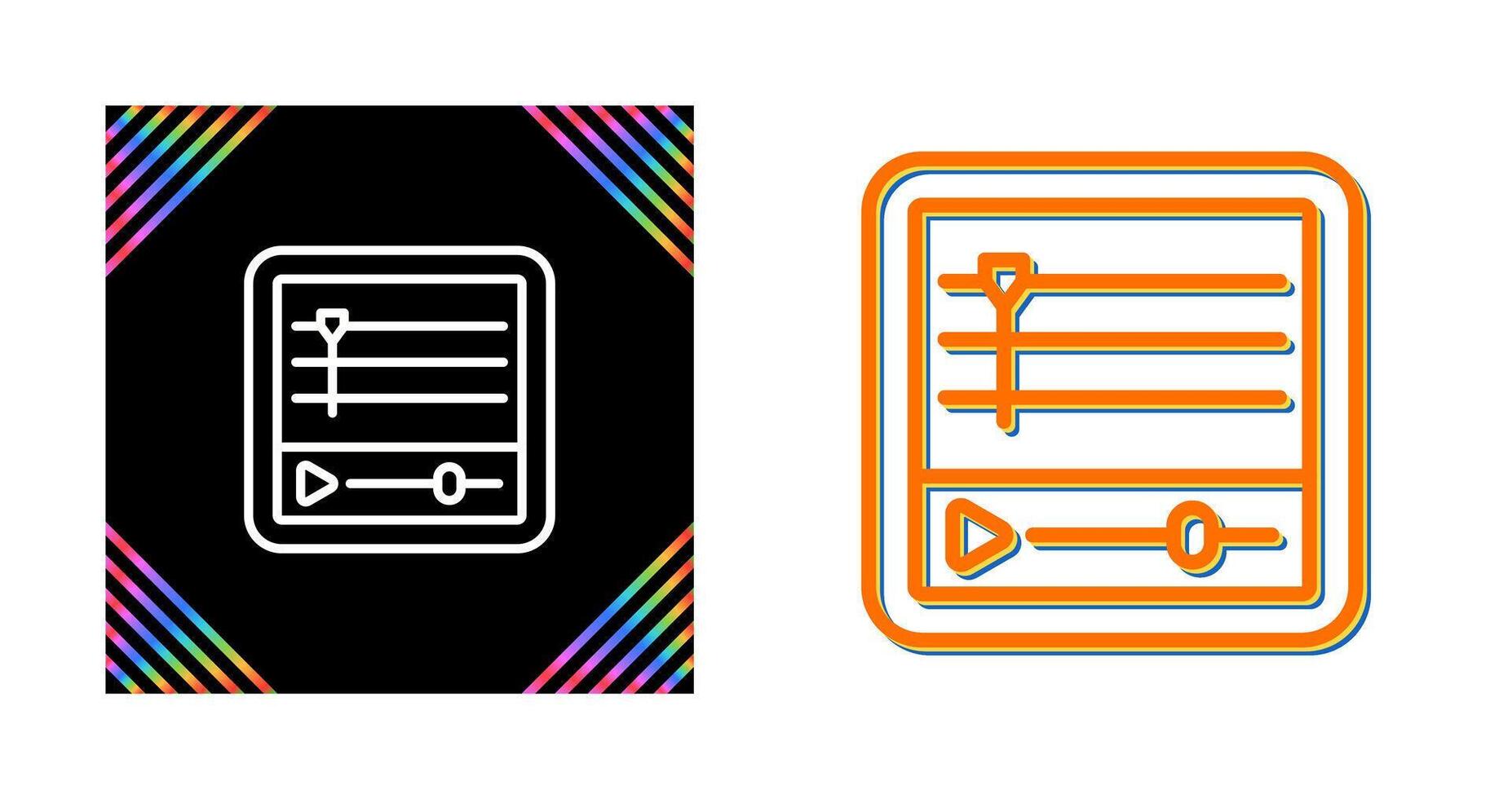 Timeline Vector Icon