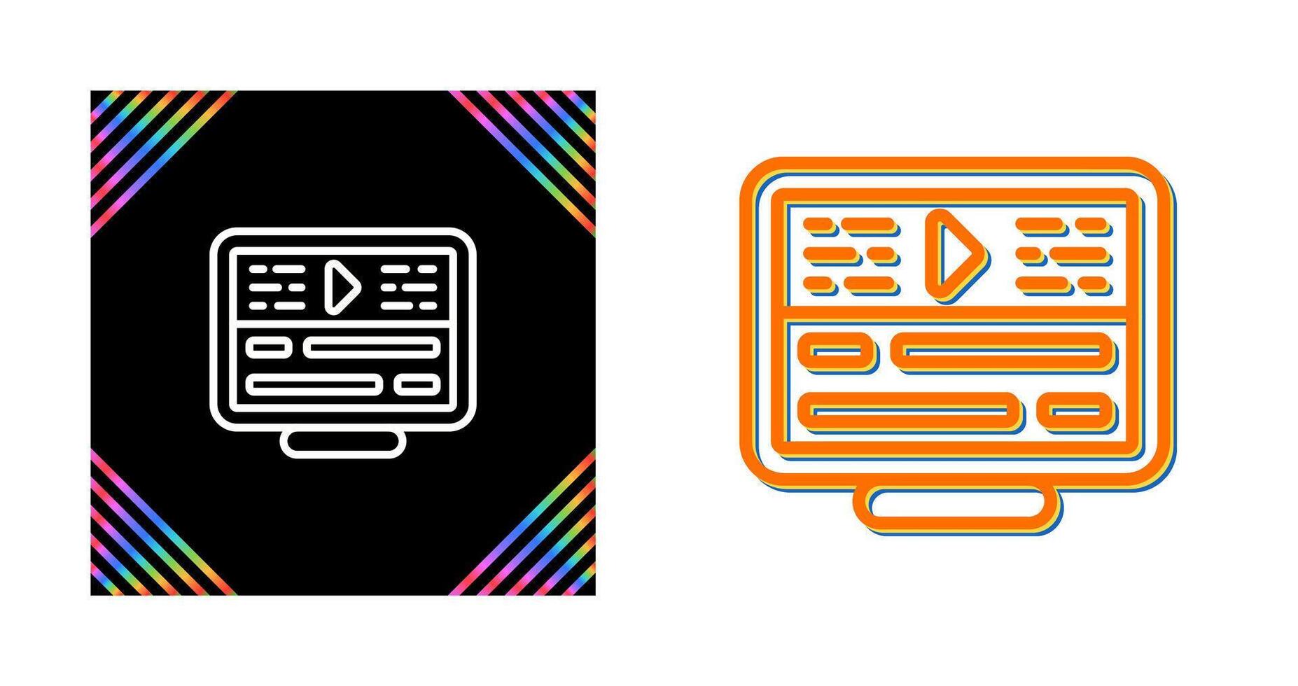 Video Editing Vector Icon