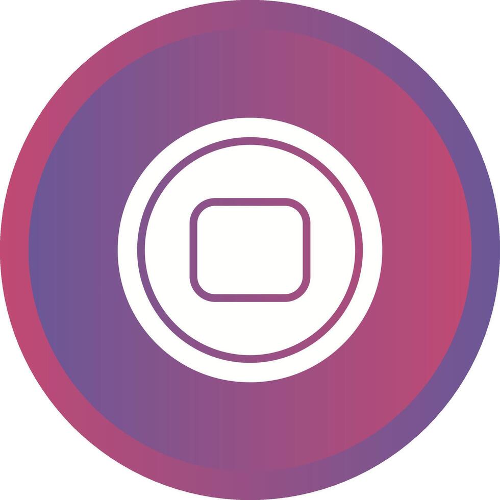 Stop Button Vector Icon