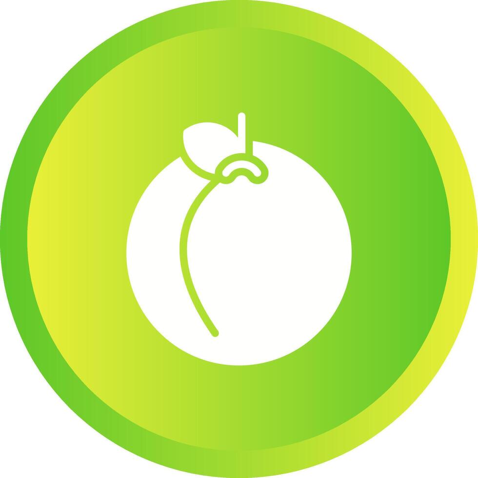 Peach Vector Icon