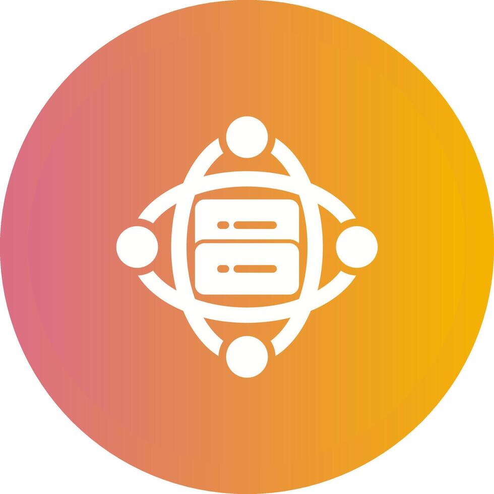 Cluster Server Vector Icon