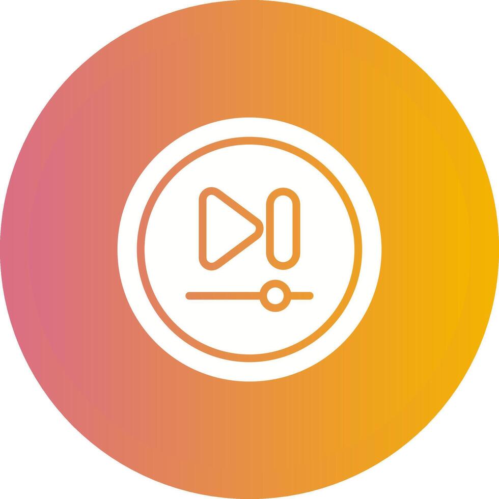Video Next Track Button Vector Icon