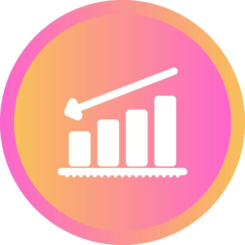 Chart Decreasing Vector Icon