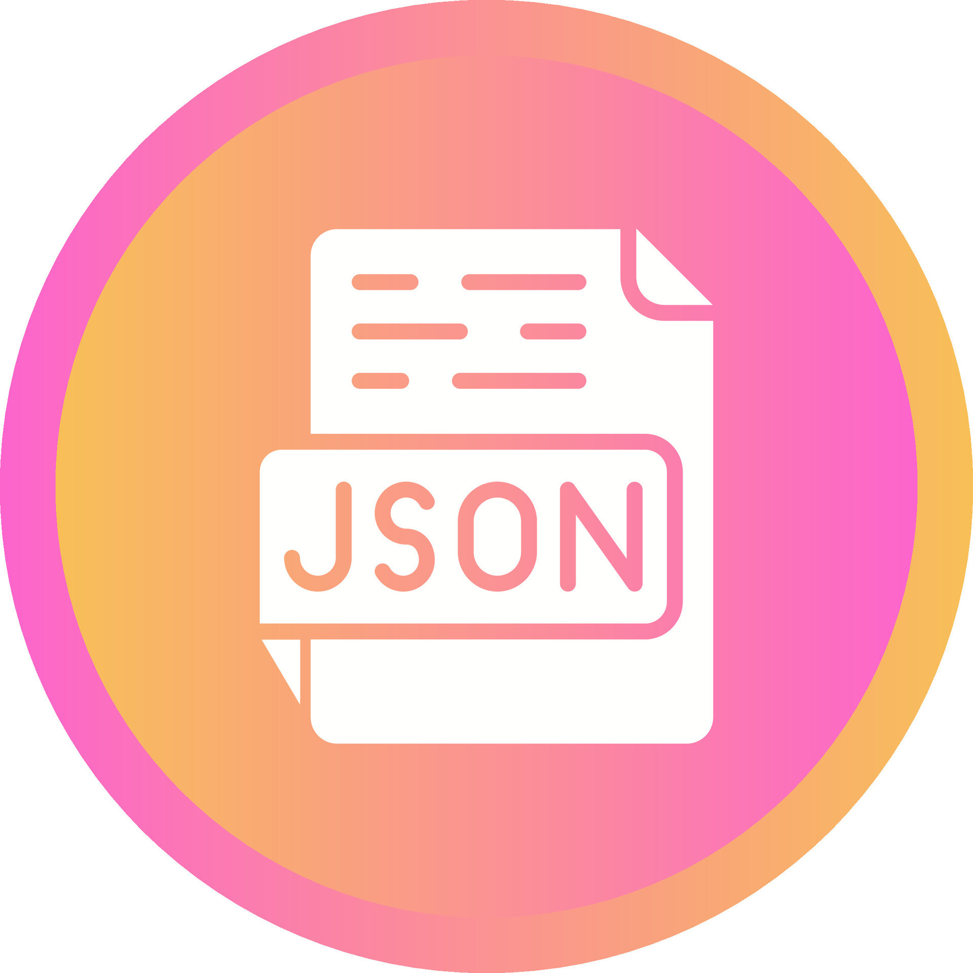 JSON Vector Icon 40038335 Vector Art at Vecteezy