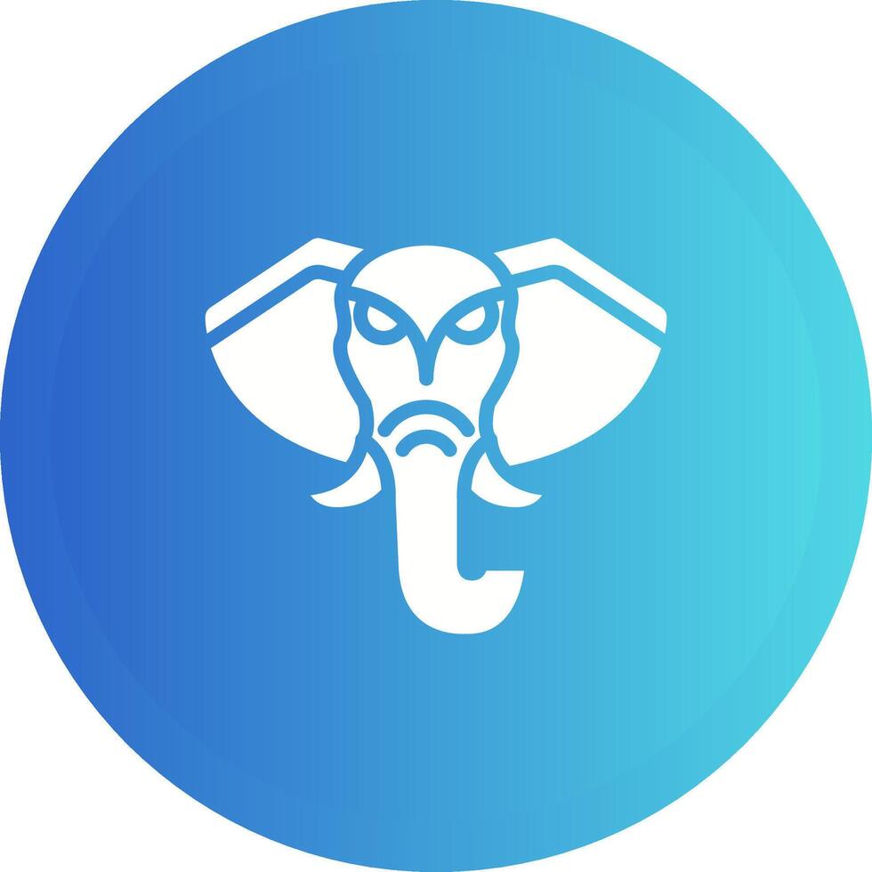 icono de vector de elefante