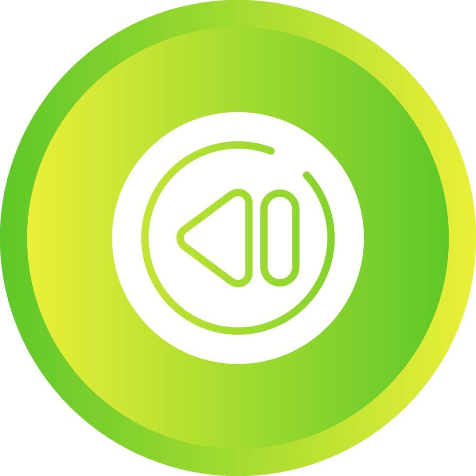 Previous Track Circle Vector Icon