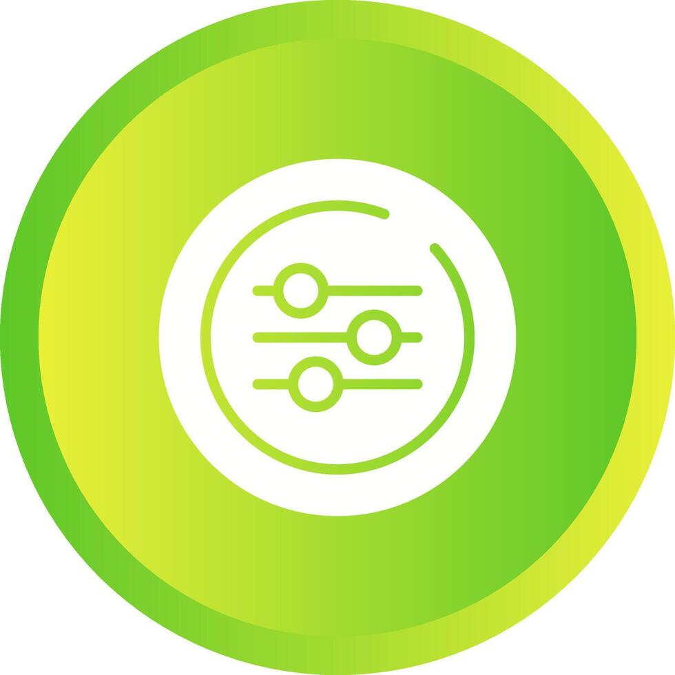 Equalizer Circle Vector Icon