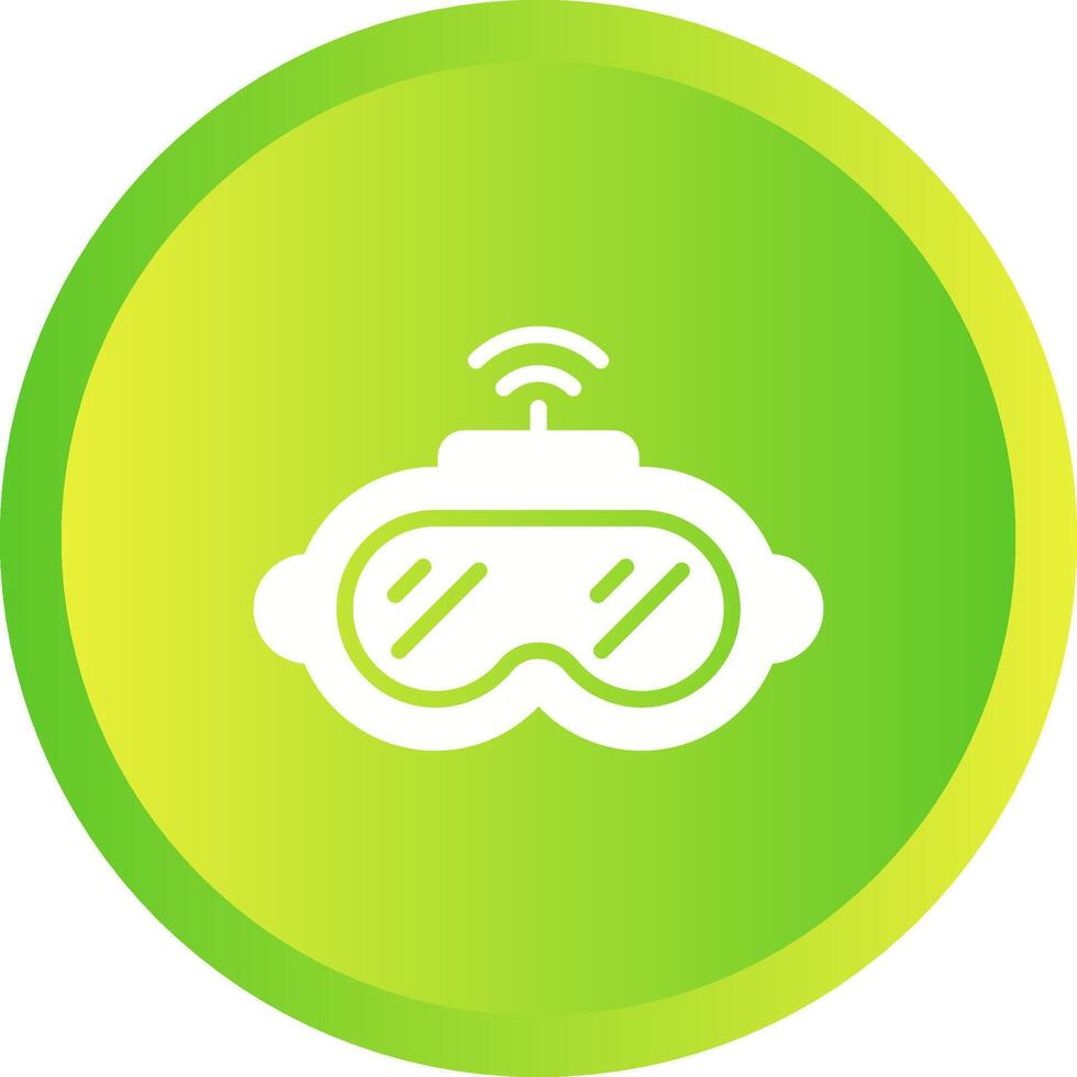 icono de vector de gafas vr