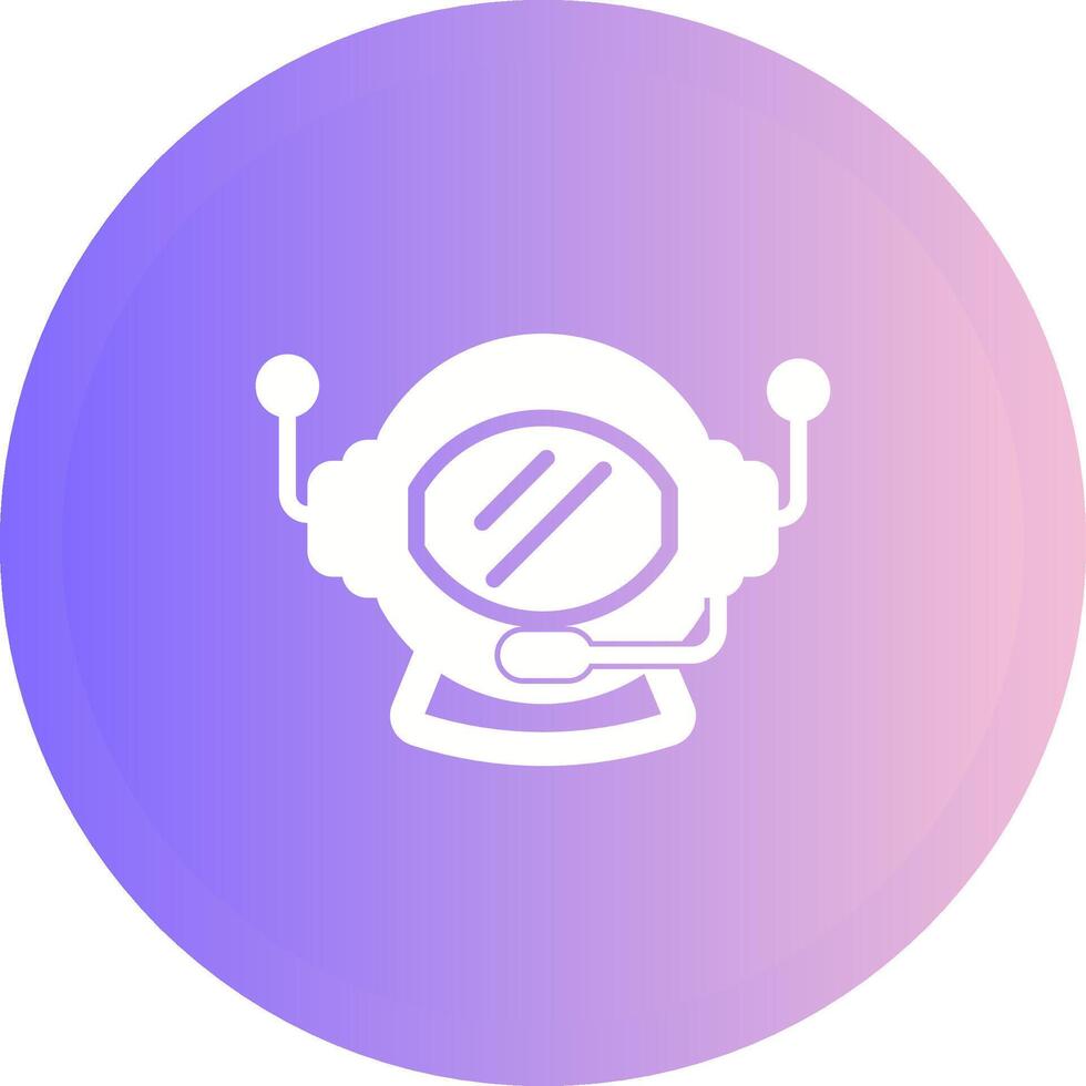 Astronaut Helmet Vector Icon