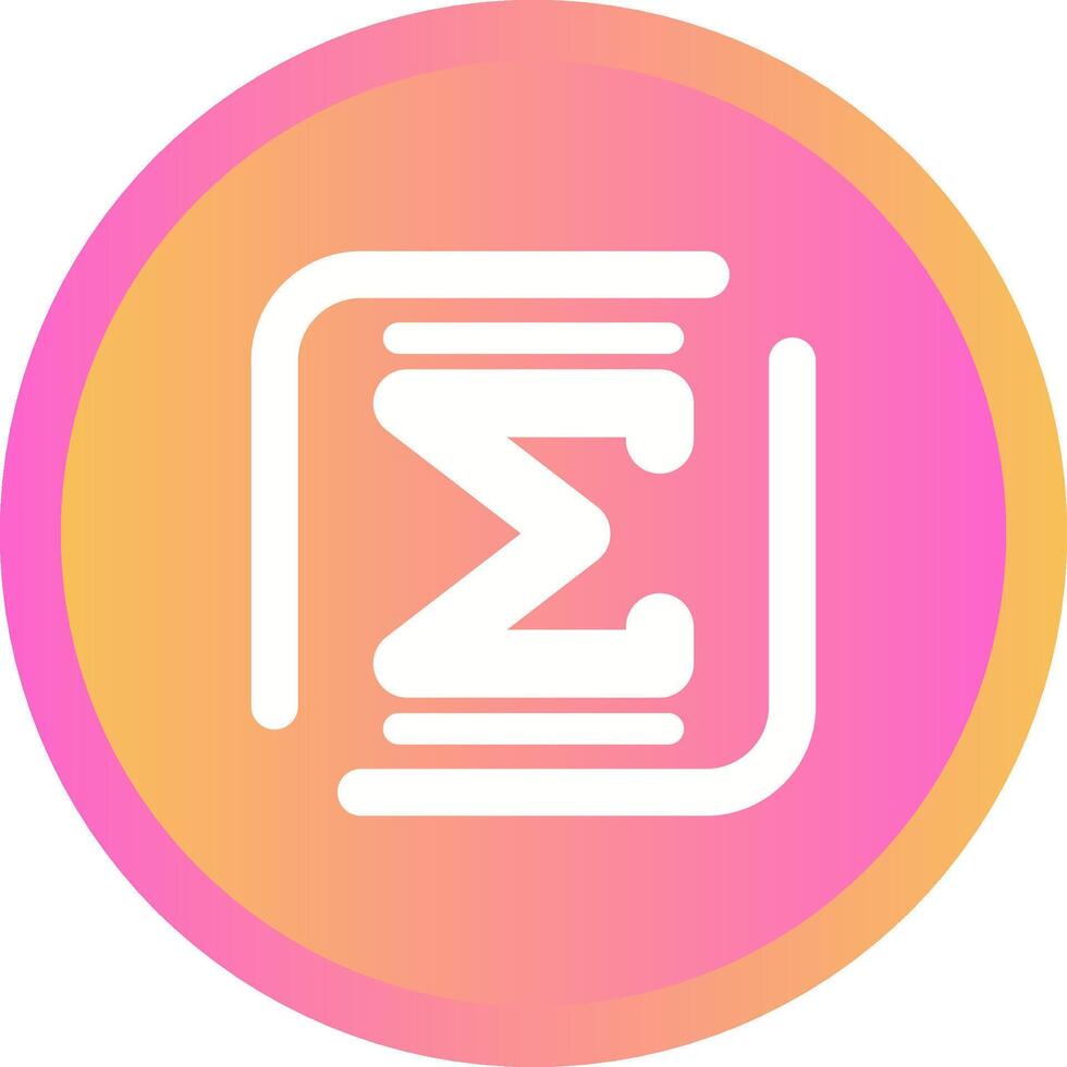 Summation Vector Icon
