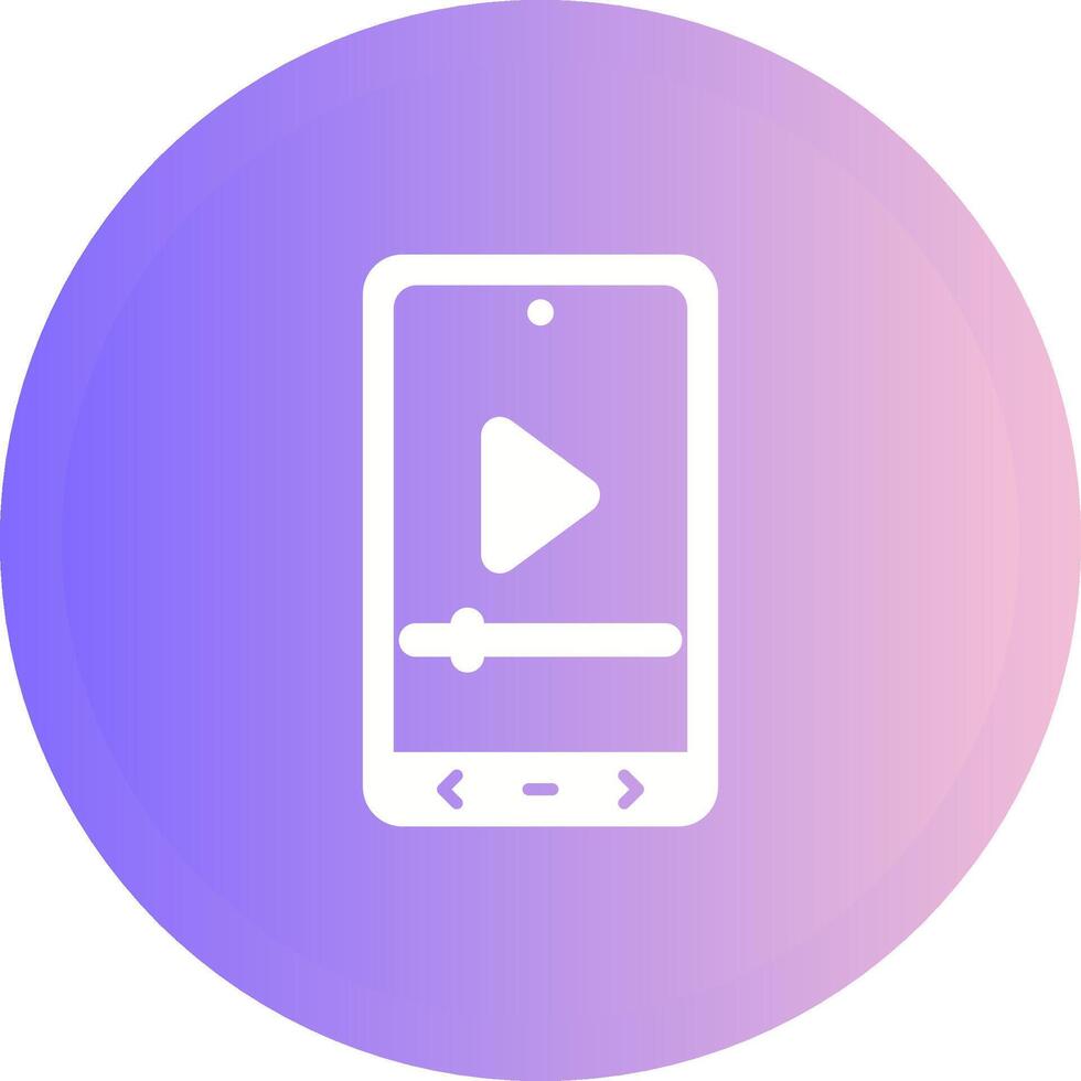 Video Player Vector Icon