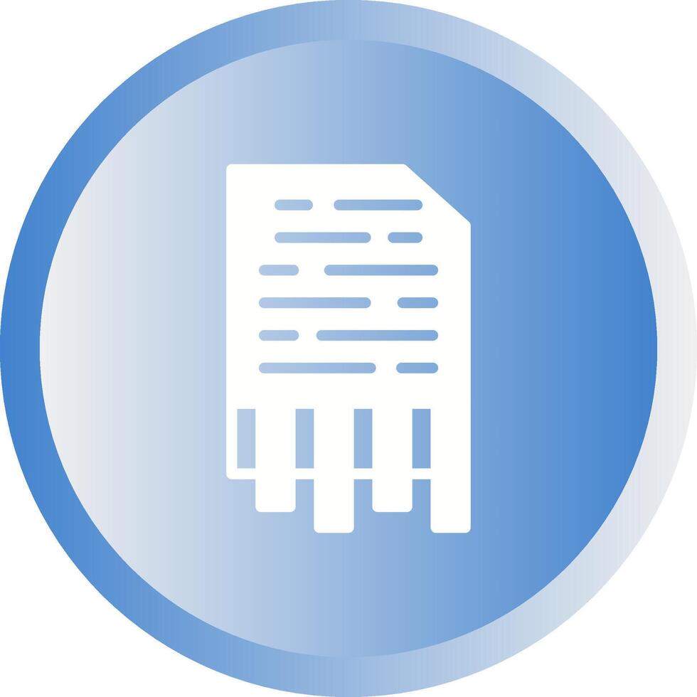 Shredding Vector Icon
