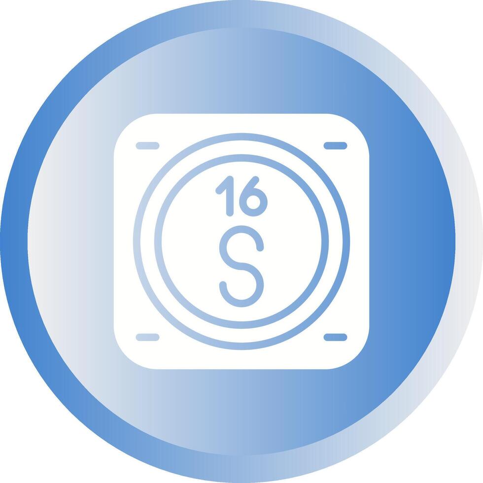 Sulfur Vector Icon