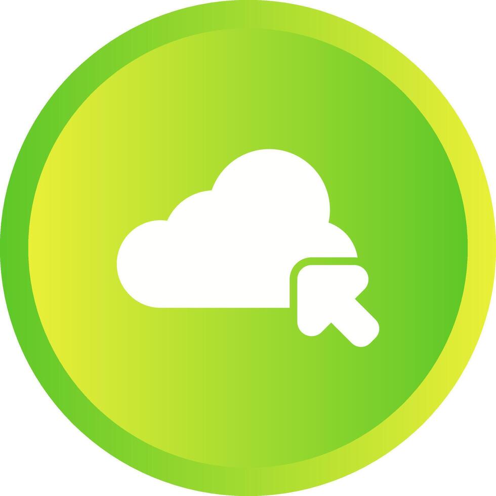 icono de vector de nube