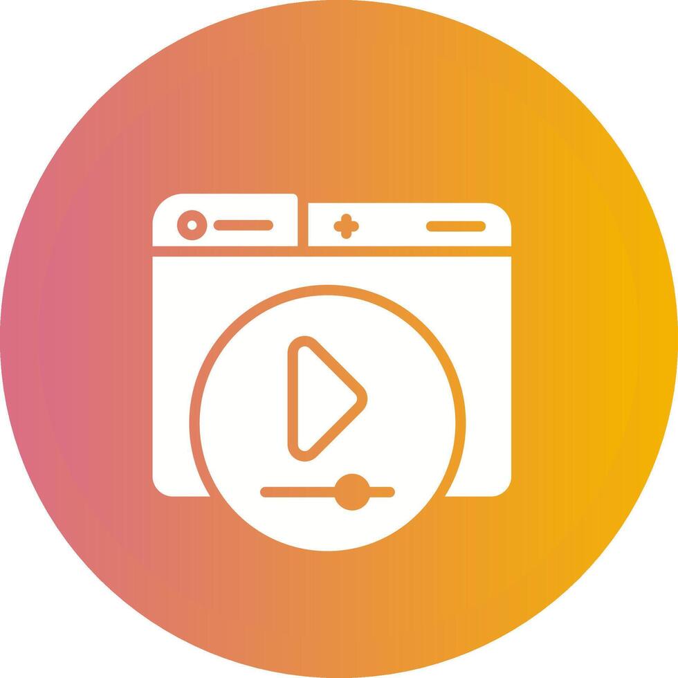 Video Player Vector Icon