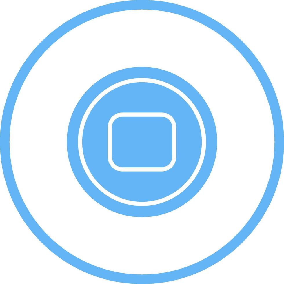 Stop Button Vector Icon
