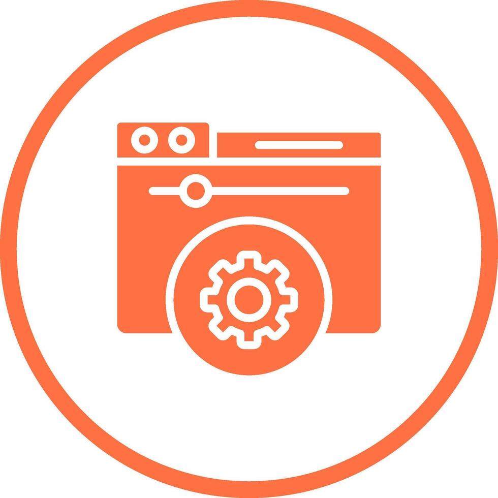 Hosting Control Panel Vector Icon