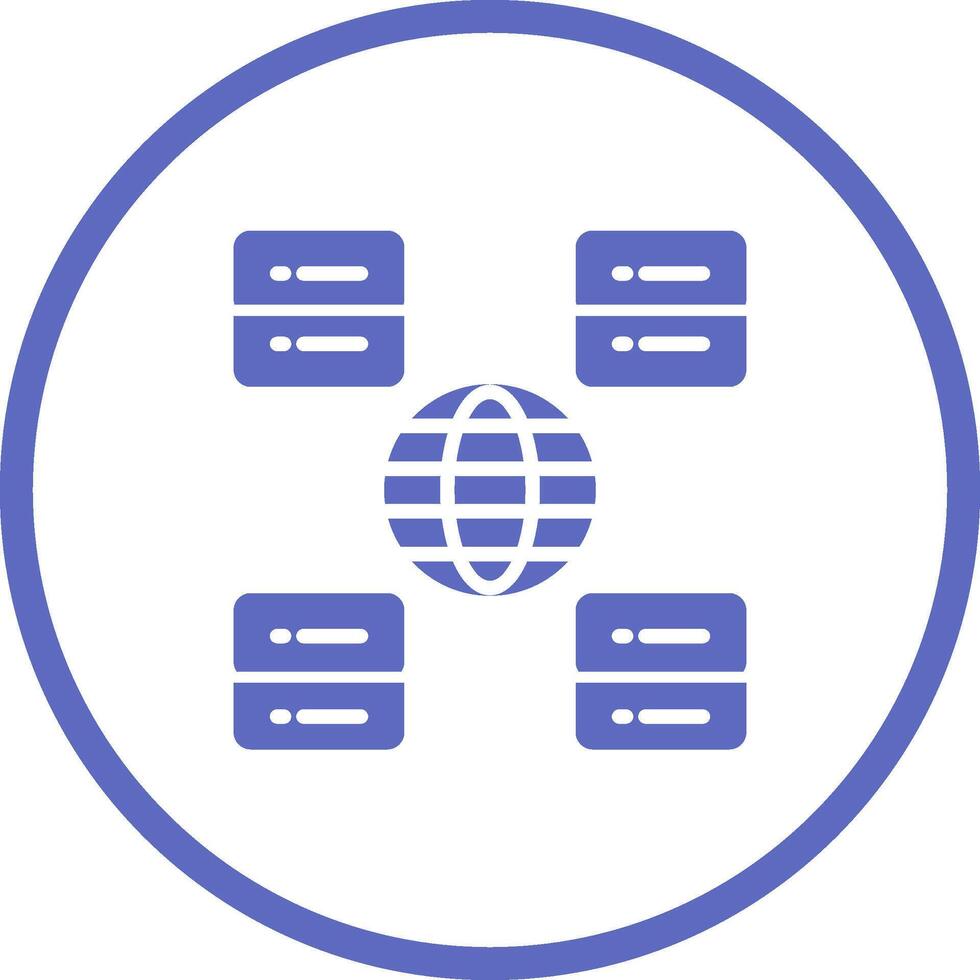 Content Delivery Network Vector Icon