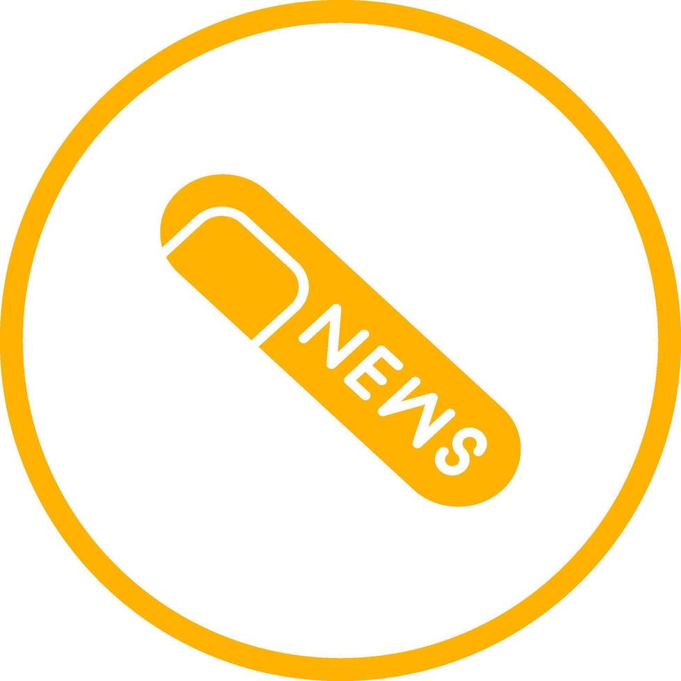 Rolled Up Newspaper Vector Icon