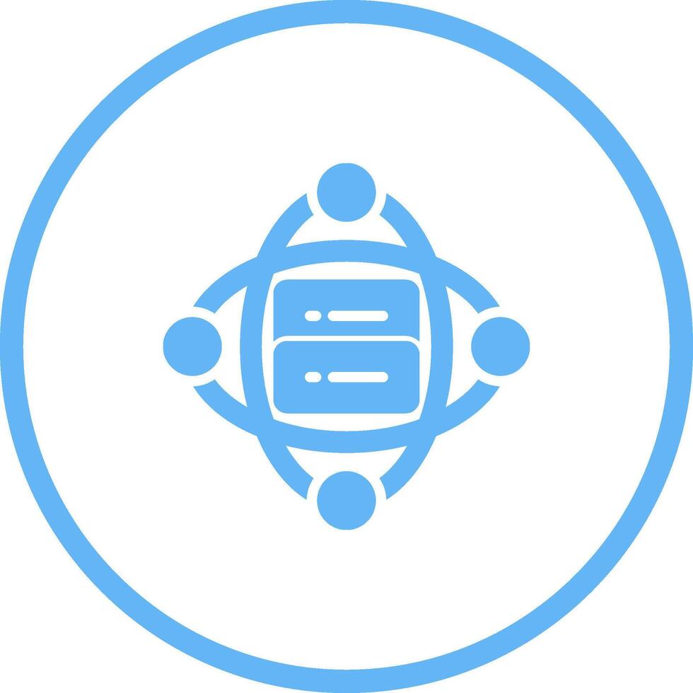 Cluster Server Vector Icon