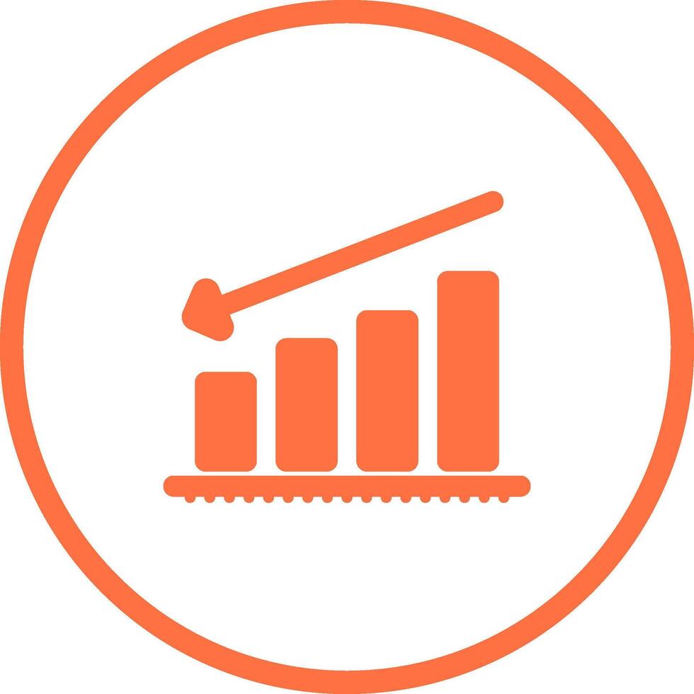 Chart Decreasing Vector Icon