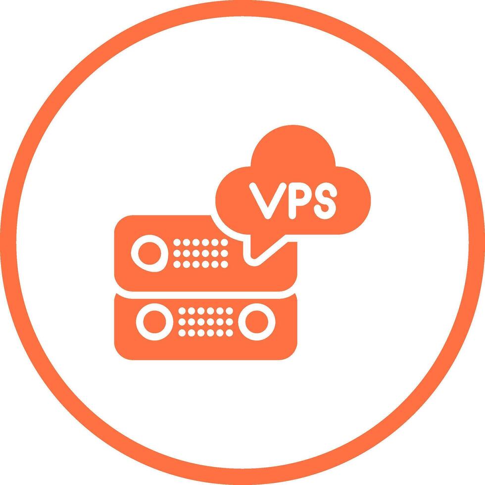 VPS Hosting Vector Icon