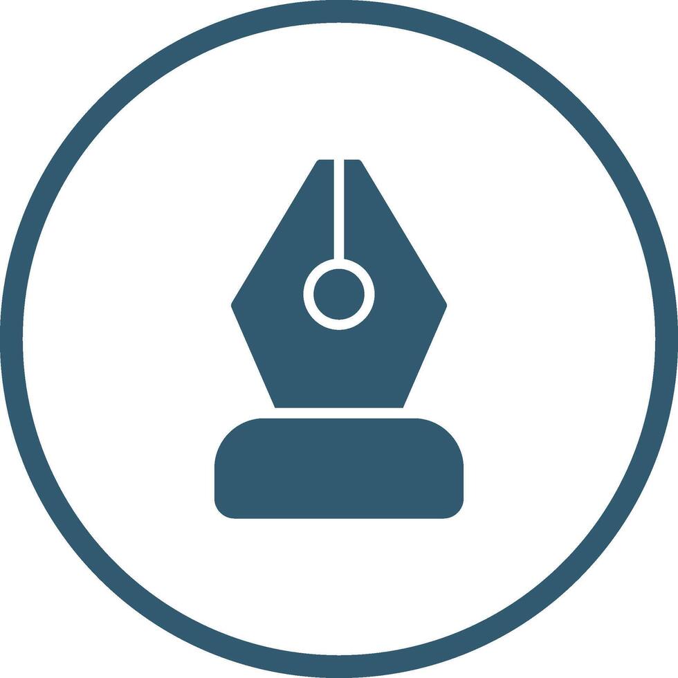 Black Nib Vector Icon