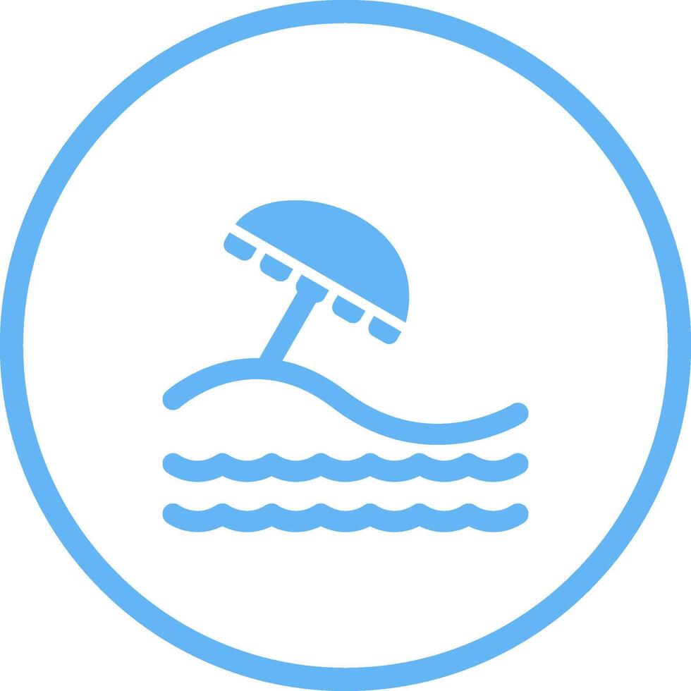 icono de vector de playa