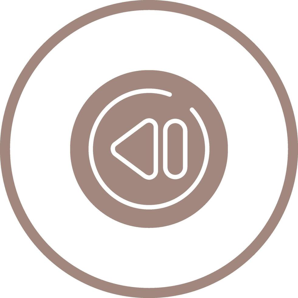 Previous Track Circle Vector Icon