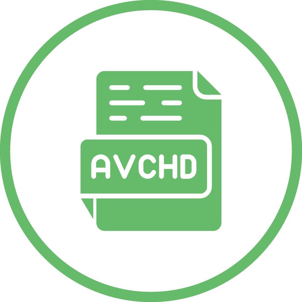 avchd vector icono